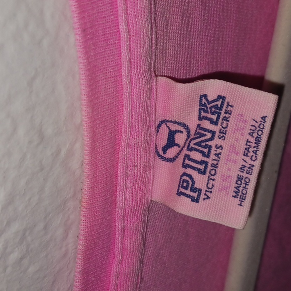 PINK Victoria's Secret Bright Pink Tee - Picture 2 of 3